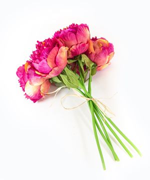 Artificial flowers, peony, pink