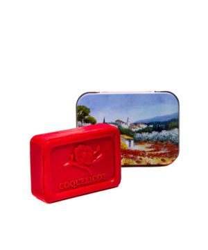 Soap with olive oil, poppy