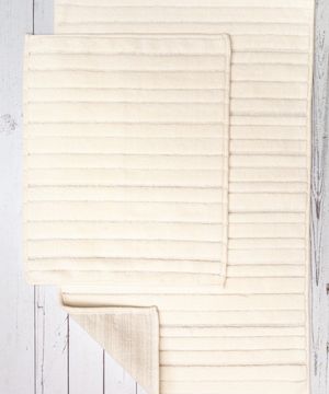 SoHome Melange Ombre Plush Striped Bath Mat 20x30, Cameo Brown/Brown :  Buy Online at Best Price in KSA - Souq is now : Home