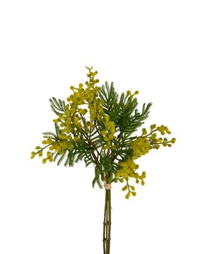Faux silver wattle tree branch
