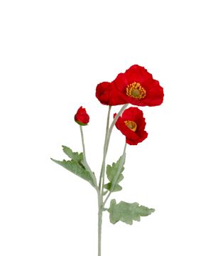 Faux poppy flower