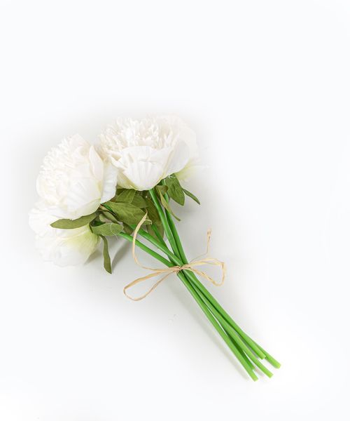 Olive branch with olives and sage green leaves - Peony Faux Flowers